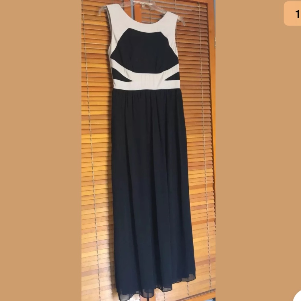 Enfocus Studio Maxi Dress Cream/Black - Small (6)
